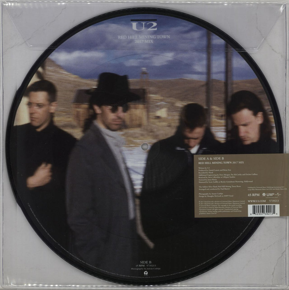 U2 Red Hill Mining Town (2017 Mix) - RSD17 UK 12" vinyl picture disc (12 inch picture record) U-22PRE671650