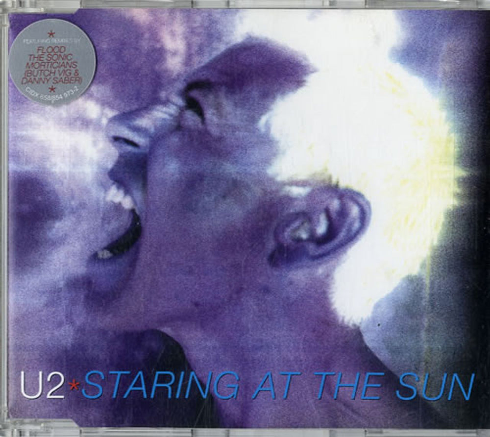 U2 Staring At The Sun UK 2-CD single set (Double CD single) U-22SST151076