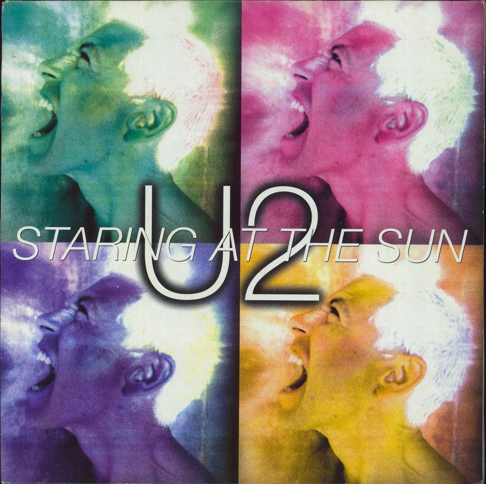 U2 Staring At The Sun UK Promo 12" vinyl single (12 inch record / Maxi-single) 12IS658DJ