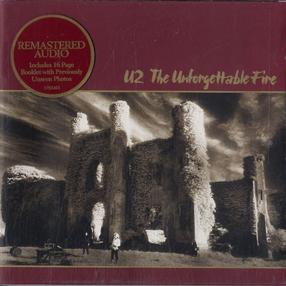 U2 The Unforgettable Fire UK CD album (CDLP) 1792401