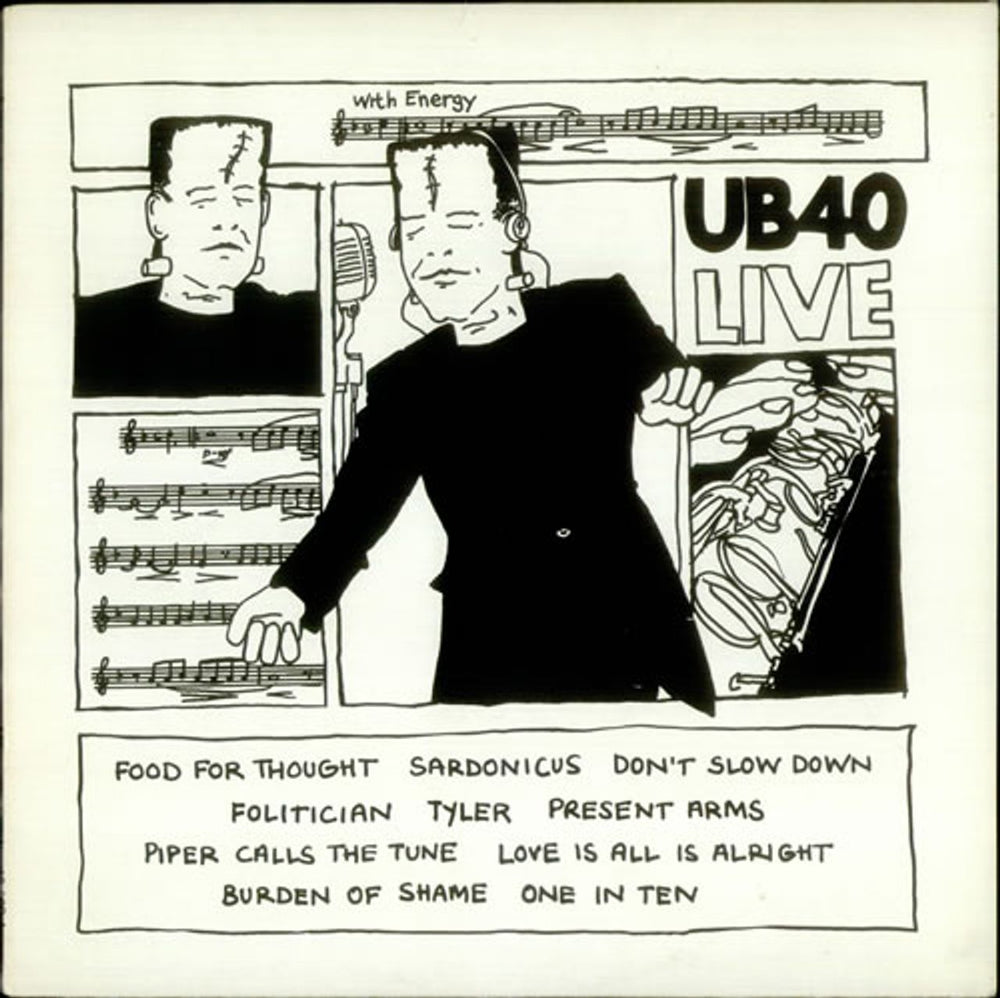 UB40 UB40 Live UK vinyl LP album (LP record) LPDEP4