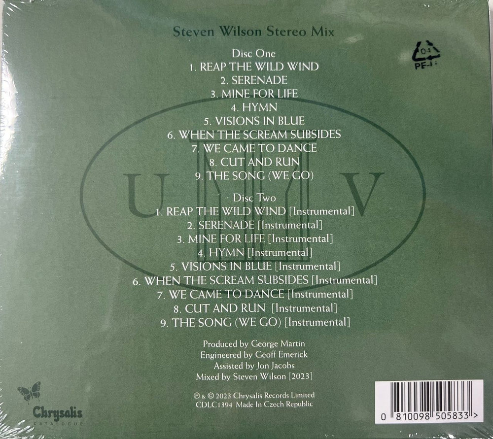 Ultravox Quartet - RSD Black Friday 2023 Steven Wilson Mix + Instrumental - Sealed UK 2 CD album set (Double CD) VOX2CQU824070