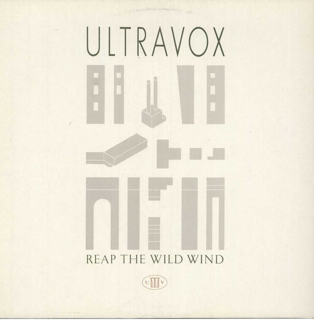 Ultravox Reap The Wild Wind - embossed p/s UK 12" vinyl single (12 inch record / Maxi-single) CHS122639