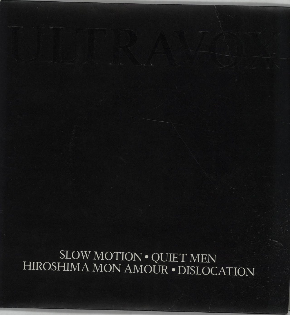 Ultravox Slow Motion / Quiet Men - Double Pack UK 7" vinyl single (7 inch record / 45) DWIP6691