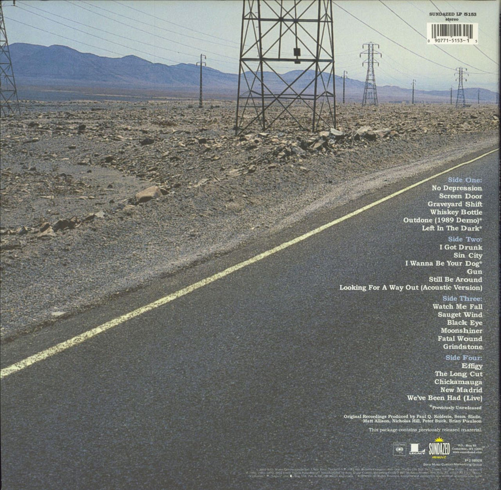 Uncle Tupelo 89/93: An Anthology US 2-LP vinyl record set (Double LP Album) 090771515315