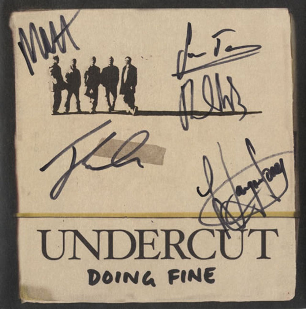 Undercut Doing Fine - Fully Autographed! UK 7" vinyl single (7 inch record / 45) VLDISTIL6