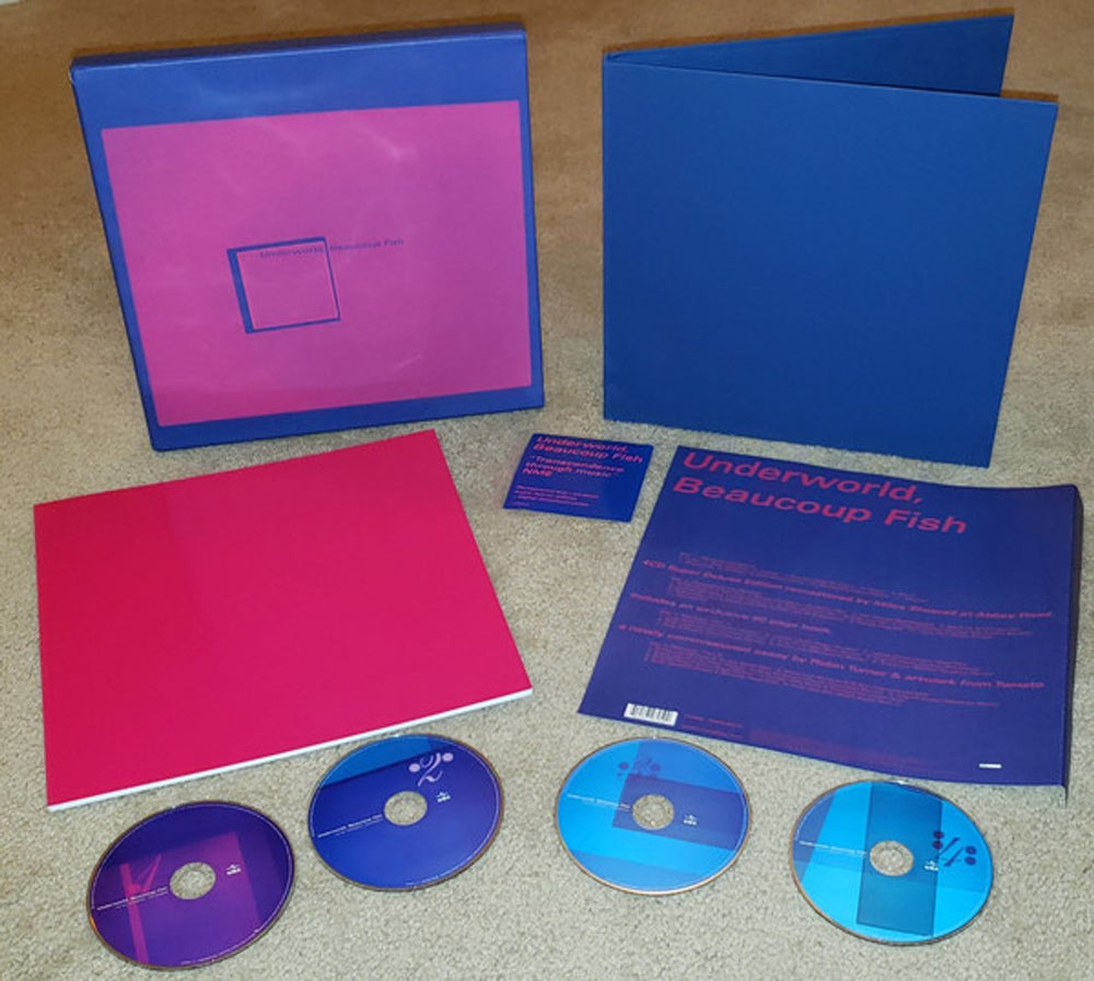 Underworld Beaucoup Fish - Super Deluxe 4CD + Art Book - Sealed UK CD Album Box Set 602547979599