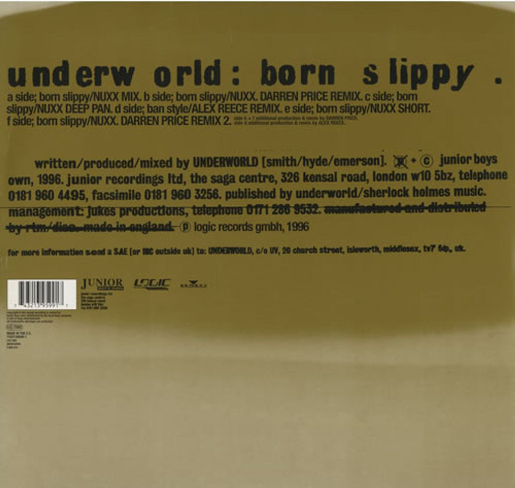 Underworld Born Slippy UK 12