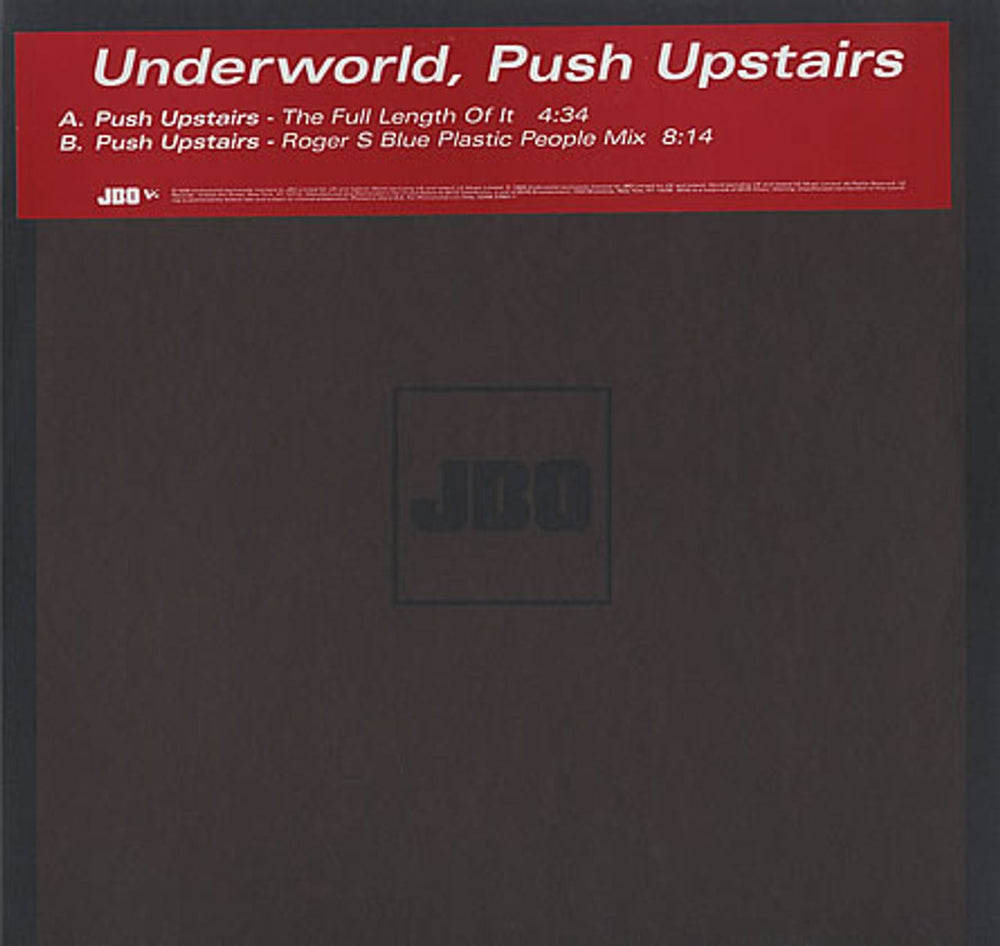 Underworld Push Upstairs US Promo 12" vinyl single (12 inch record / Maxi-single) V2AB-27581-1