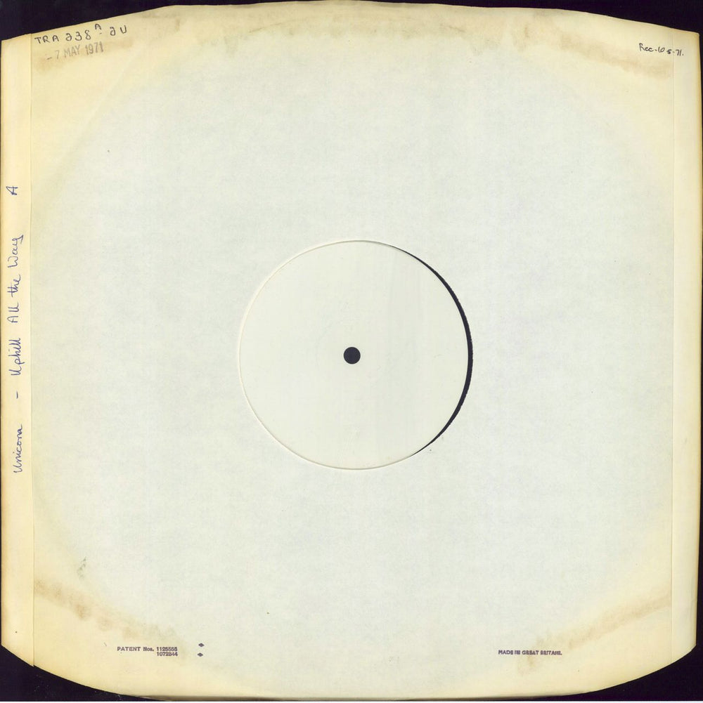 Unicorn Up Hill All The Way - 2 x LP Test Pressing UK vinyl LP album (LP record) TRA238