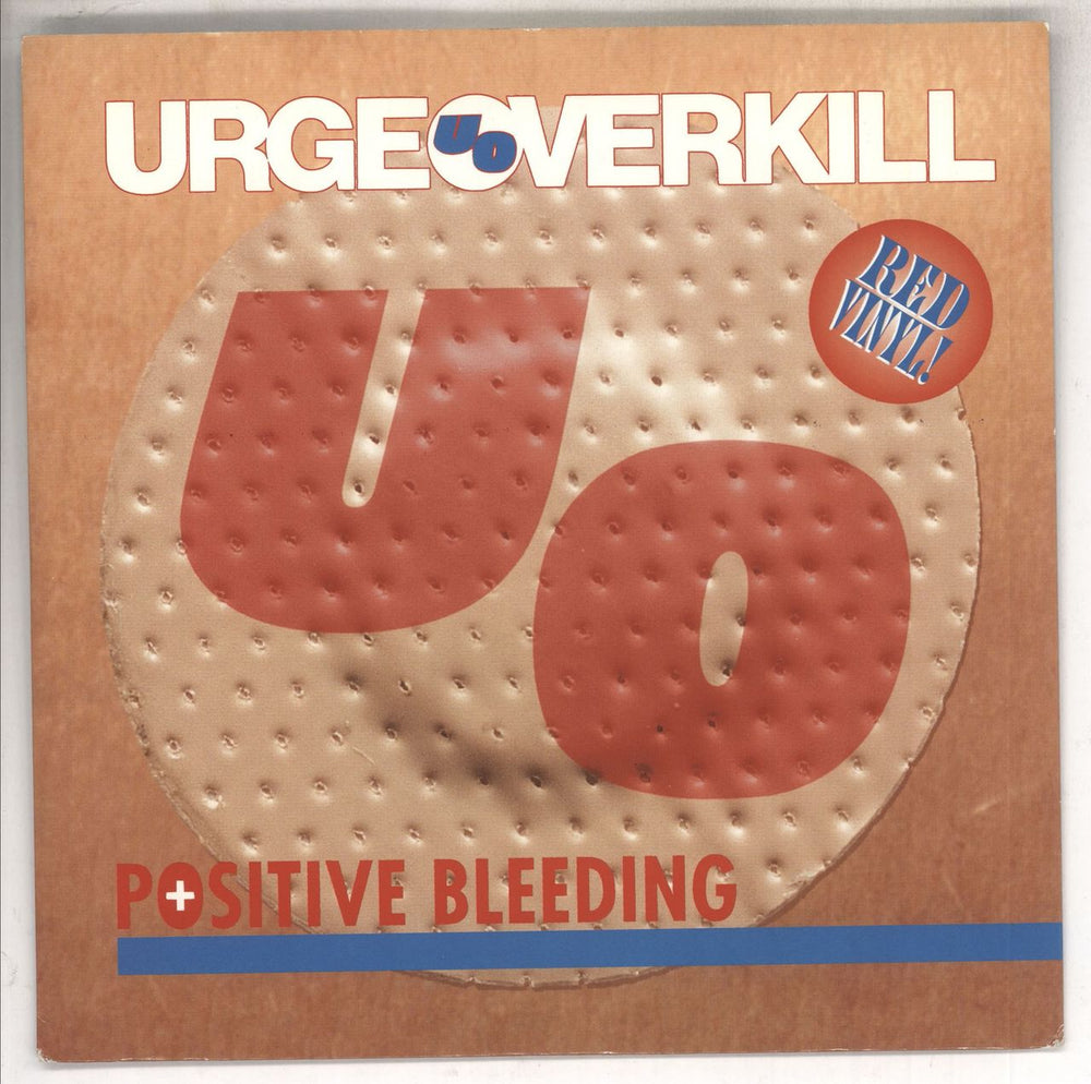 Urge Overkill Positive Breathing - Red Vinyl UK 7" vinyl single (7 inch record / 45) GFS57