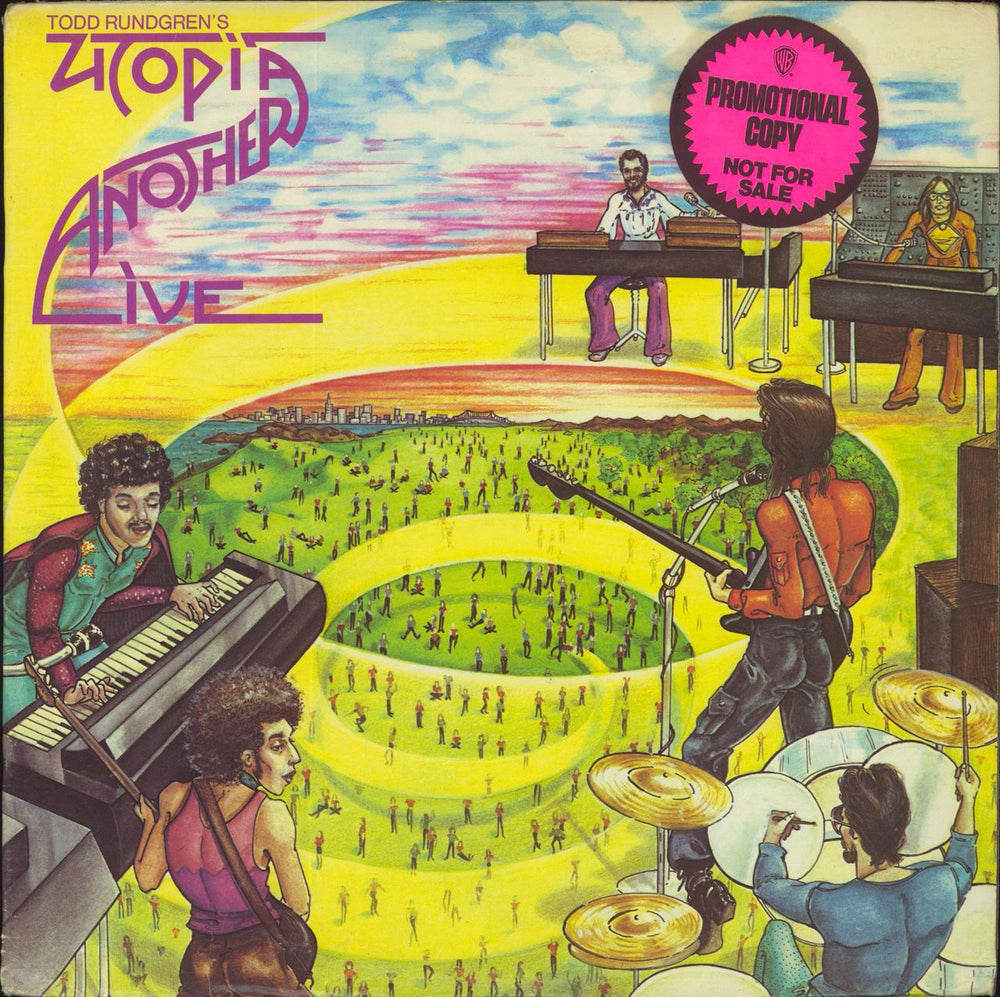 Utopia (US) Another Live - Promo Stickered US Promo vinyl LP album (LP record) BR6961