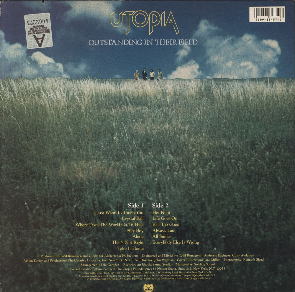 Utopia (US) Deface The Music - EX US vinyl LP album (LP record)