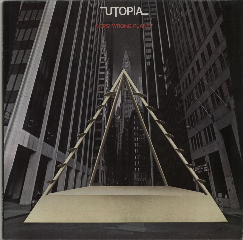 Utopia (US) Oops! Wrong Planet UK vinyl LP album (LP record) K55517