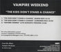 Vampire Weekend The Kids Don't Stand A Chance US Promo CD single (CD5 / 5") X31201