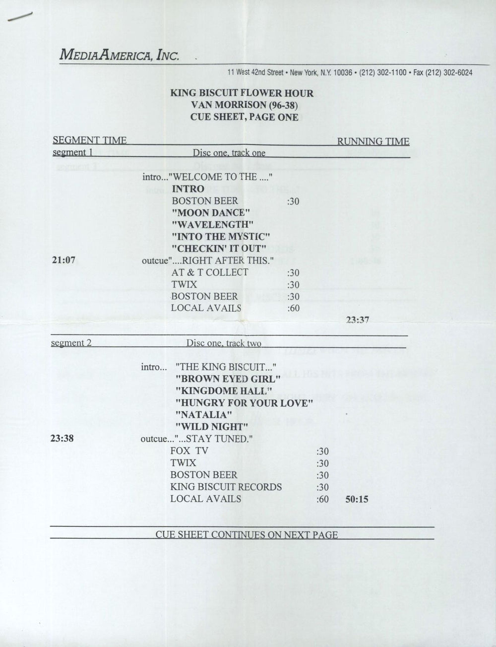 Van Morrison King Biscuit Flower Hour - 96-38 US CD album (CDLP) VMOCDKI93059