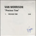 Van Morrison Precious Time UK Promo CD-R acetate CD ACETATE