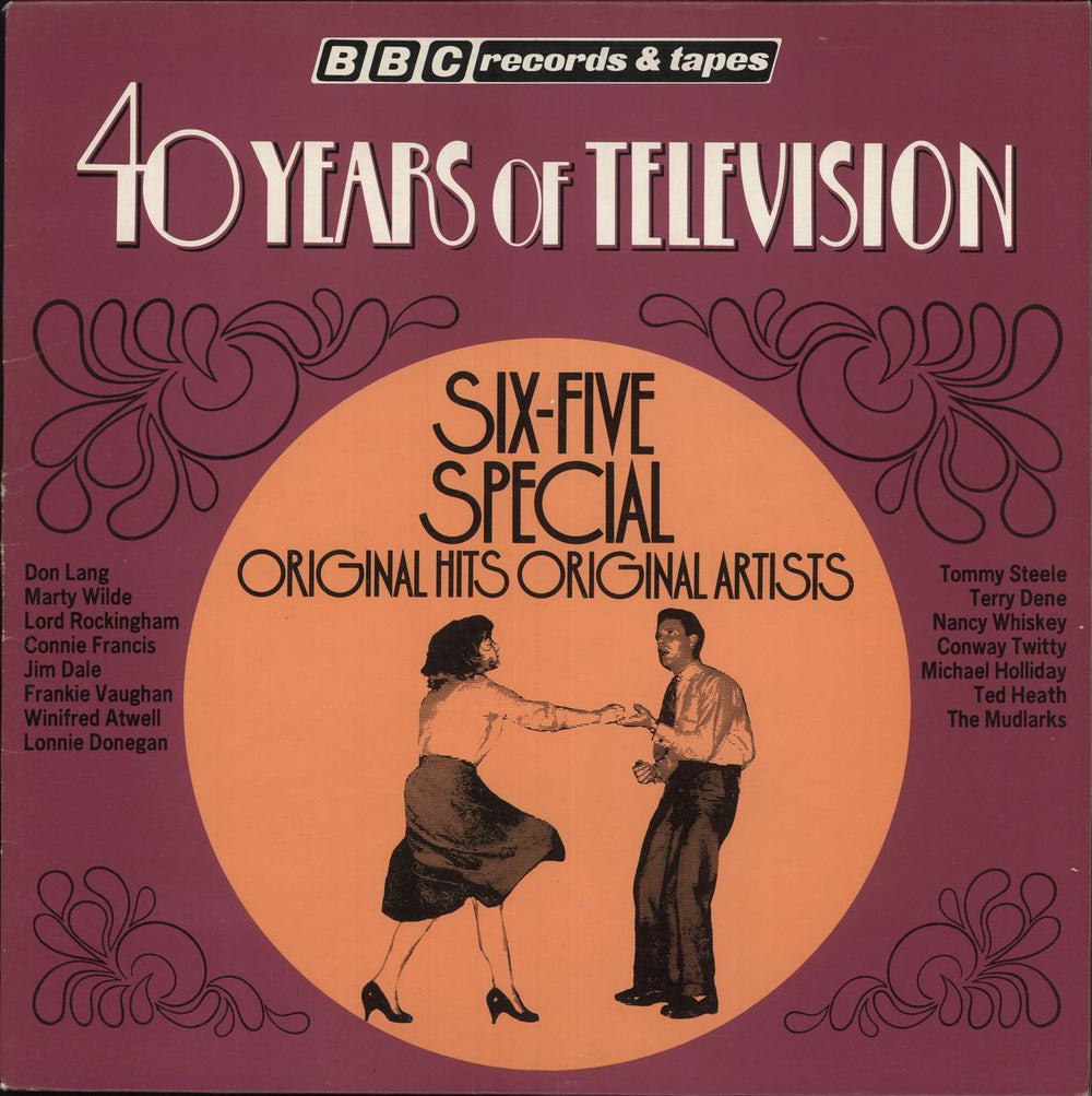 Various-50s/Rock & Roll/Rockabilly 40 Years Of Television Six-Five Special UK vinyl LP album (LP record) REB252