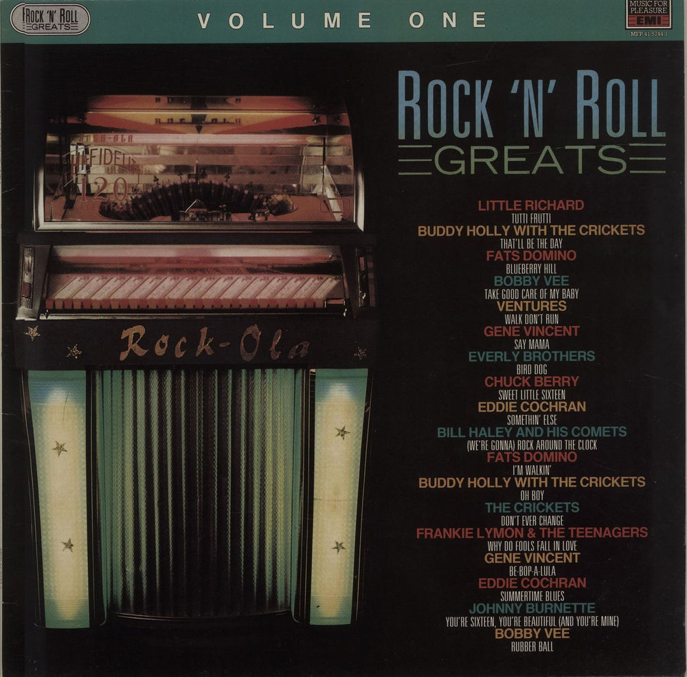 Various-50s/Rock & Roll/Rockabilly Rock 'n' Roll Greats Volume 1 UK vinyl LP album (LP record) MFP4157441