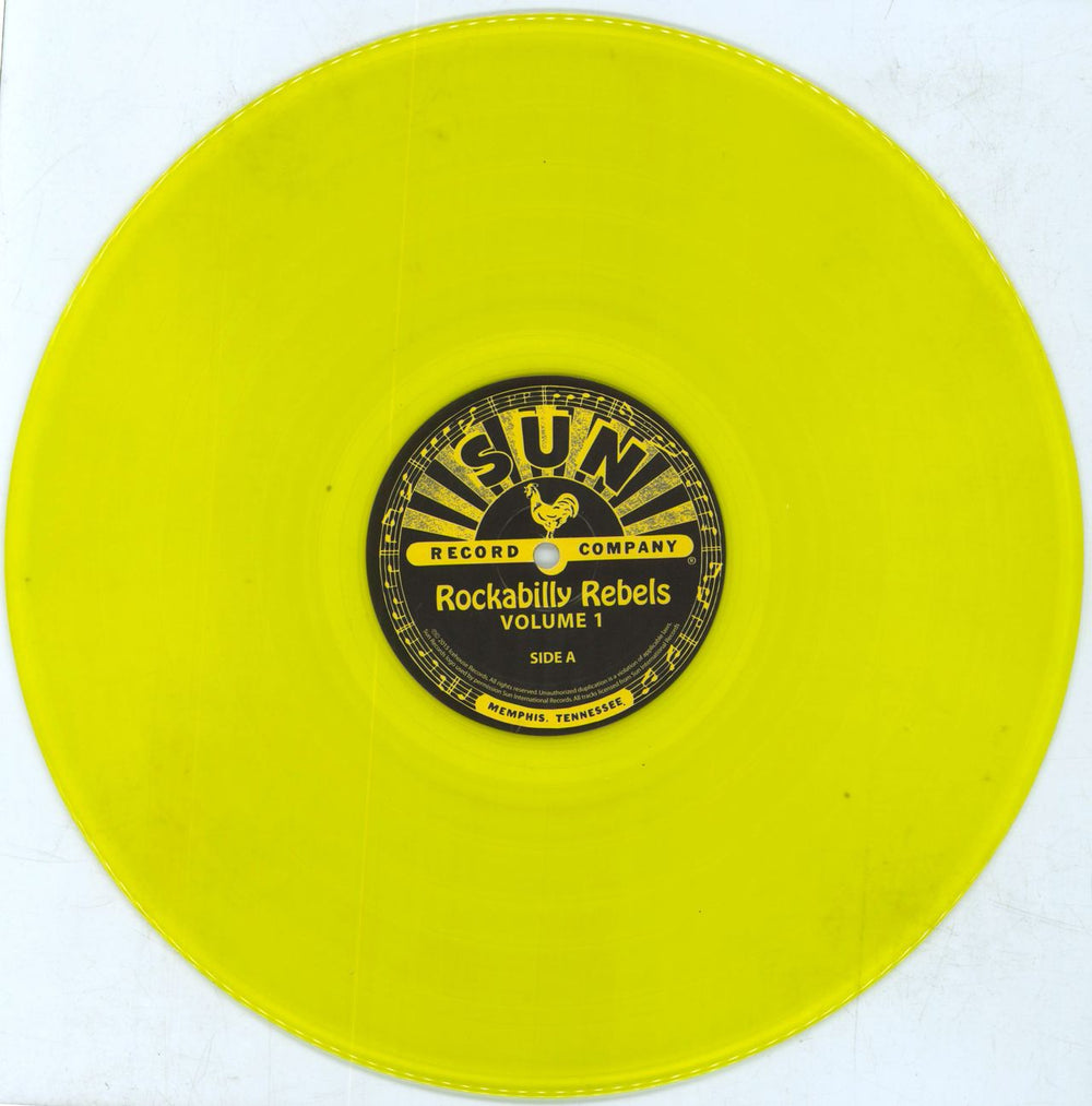 Various-50s/Rock & Roll/Rockabilly Rockabilly Rebels: Volume 1 - 180gm Yellow Vinyl + Shrink US vinyl LP album (LP record) 50VLPRO800953