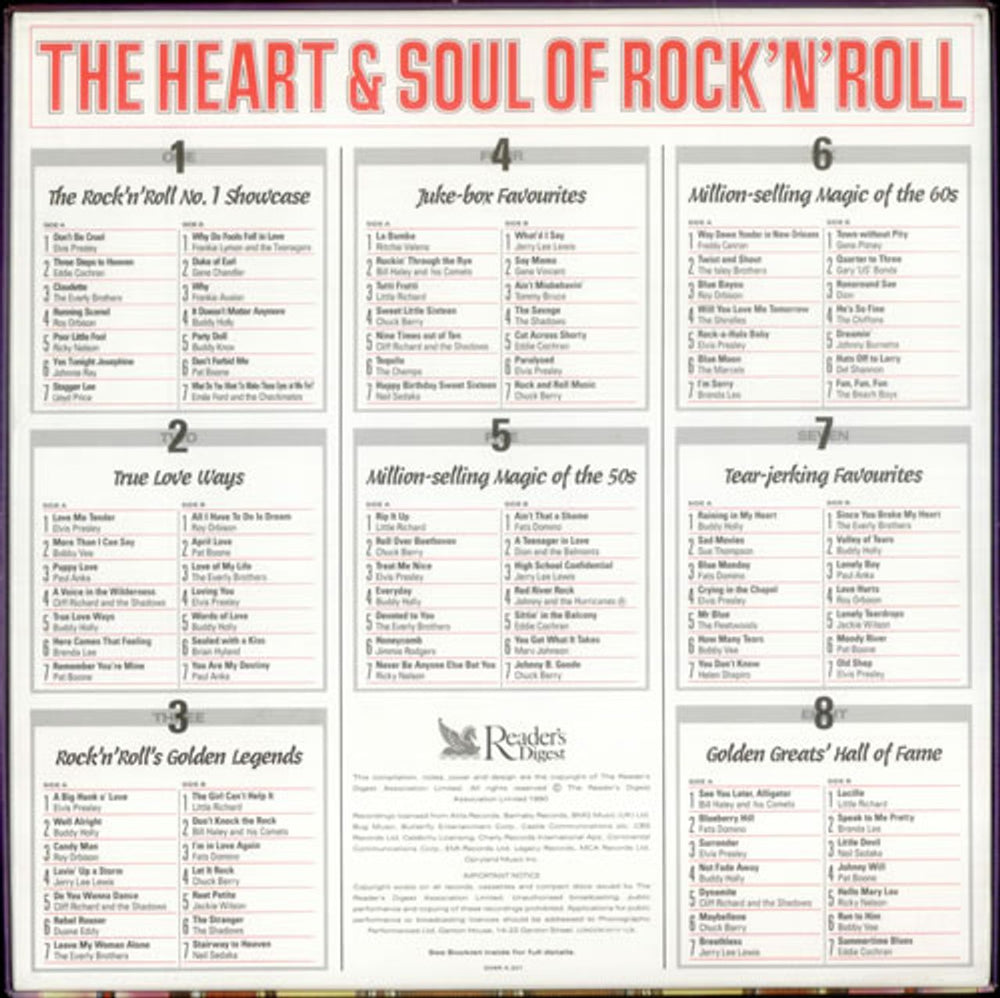 Various-50s/Rock & Roll/Rockabilly The Heart & Soul Of Rock 'N' Roll UK Vinyl Box Set 50VVXTH542420