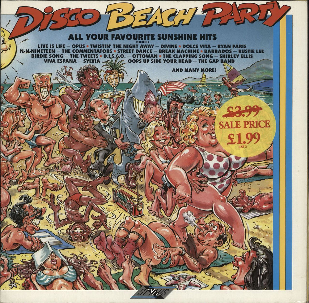 Various-60s & 70s Disco Beach Party UK 2-LP vinyl record set (Double LP Album) SMR8503