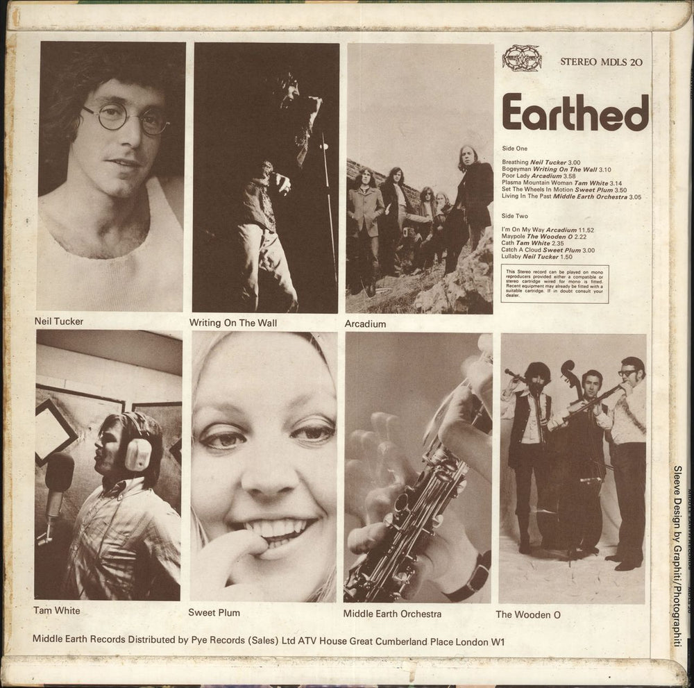 Various-60s & 70s Earthed UK vinyl LP album (LP record)