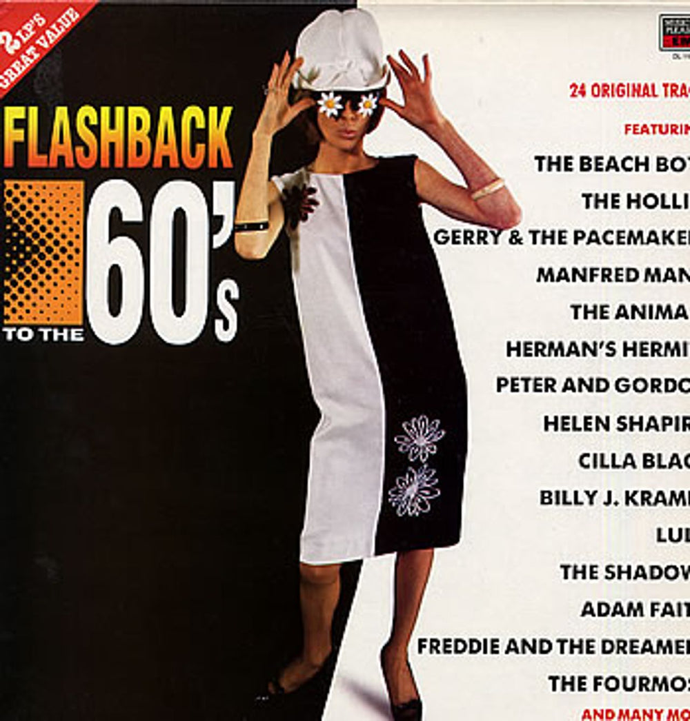 Various-60s & 70s Flashback To The 60's UK 2-LP vinyl record set (Double LP Album) DL1112