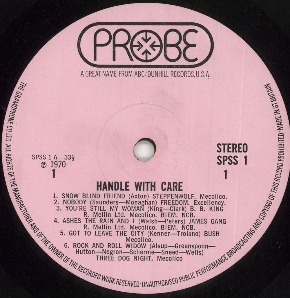 Various-60s & 70s Handle With Care - hype stickered UK vinyl LP album (LP record) SVALPHA292979