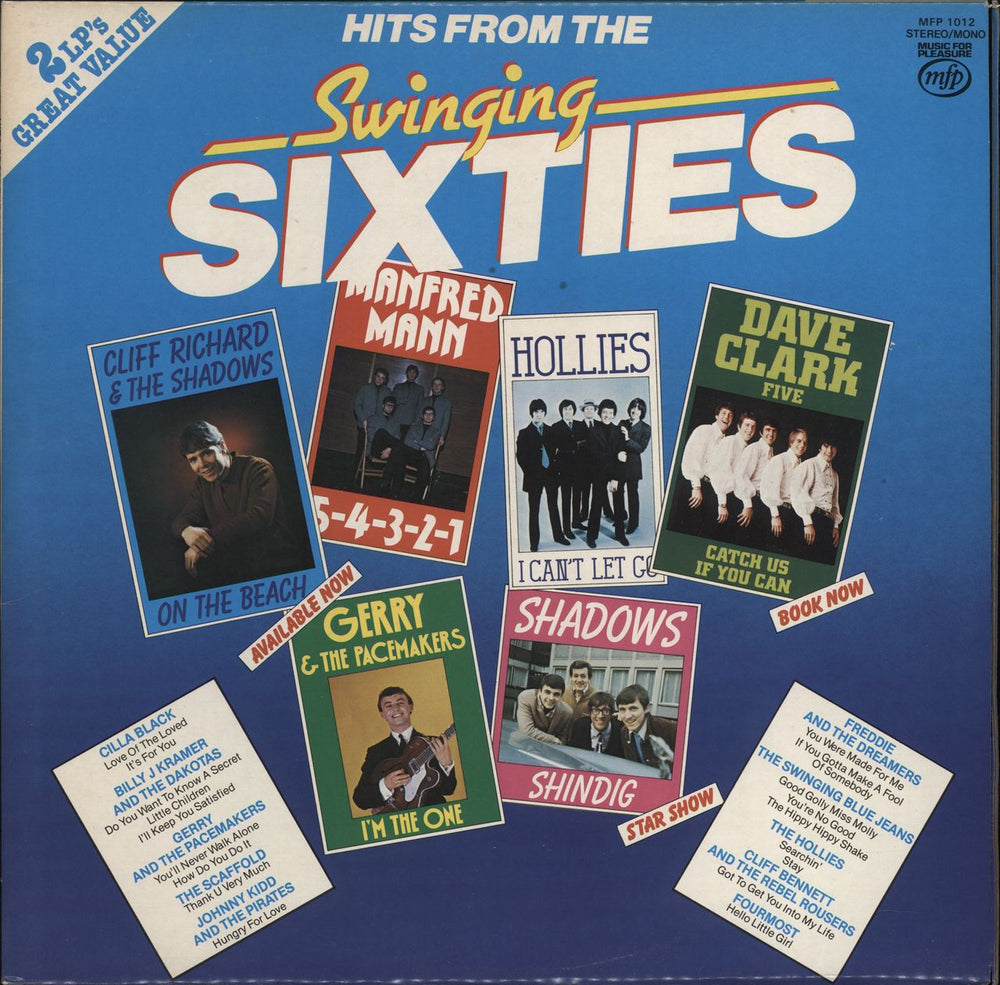 Various-60s & 70s Hits From The Swinging Sixties UK 2-LP vinyl record set (Double LP Album) MFP1012