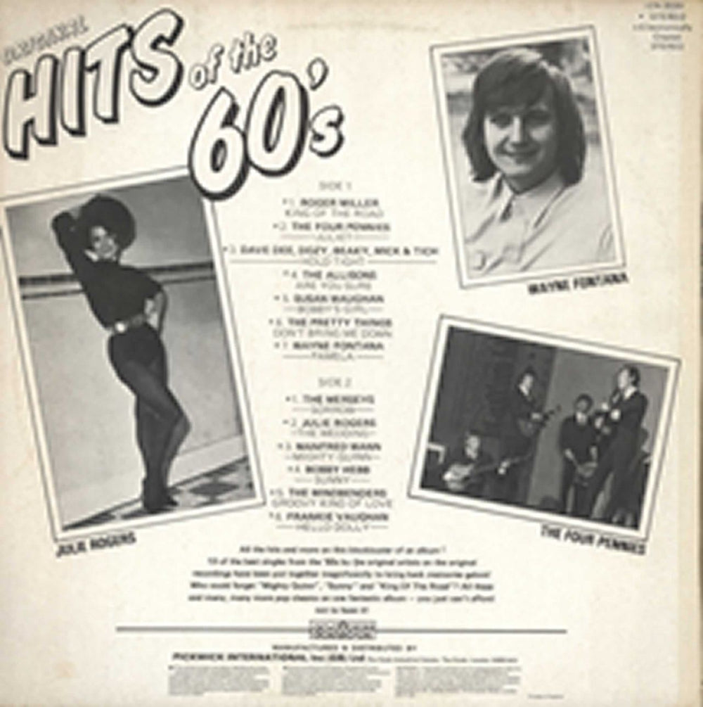 Various-60s & 70s Hits Of The 60's UK vinyl LP album (LP record)