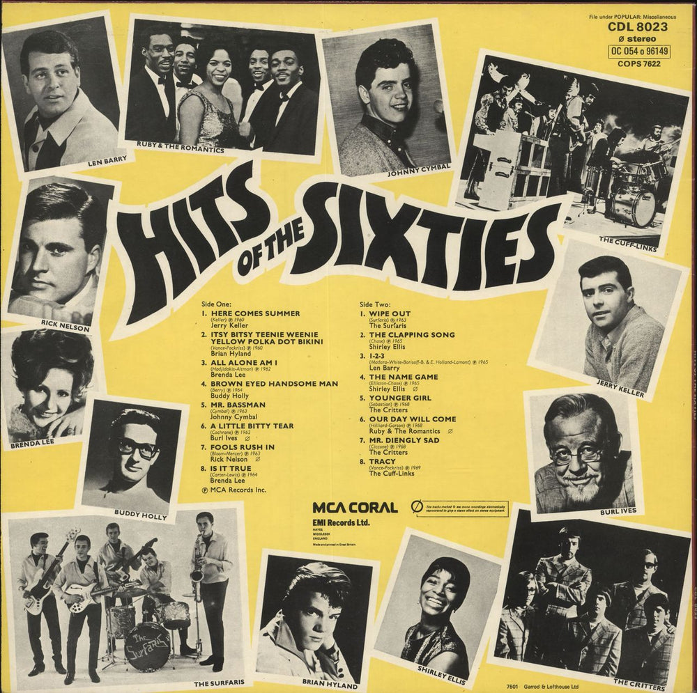 Various-60s & 70s Hits Of The Sixties UK vinyl LP album (LP record)