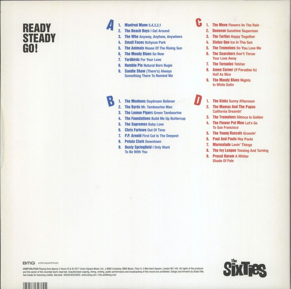 Various-60s & 70s Ready Steady Go! The Sixties UK 2-LP vinyl record set (Double LP Album) 4050538323825