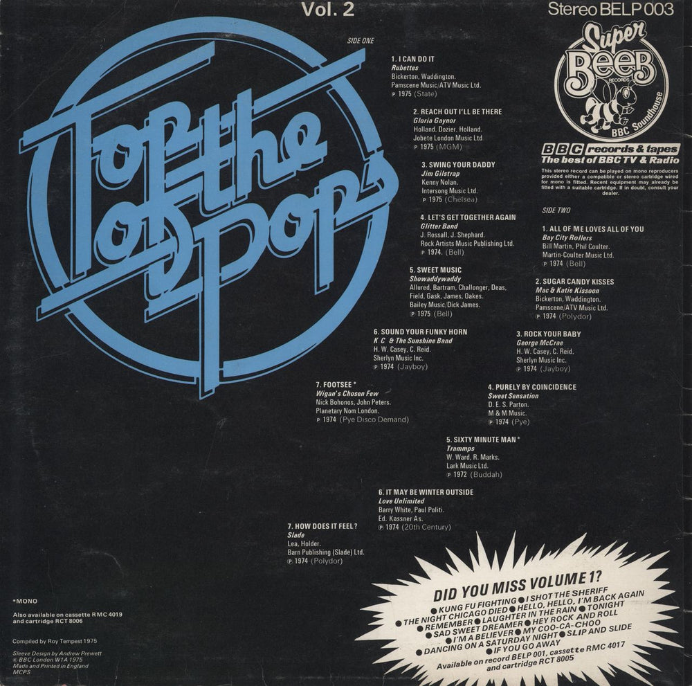 Various-60s & 70s Top Of The Pops Vol. 2 UK vinyl LP album (LP record)