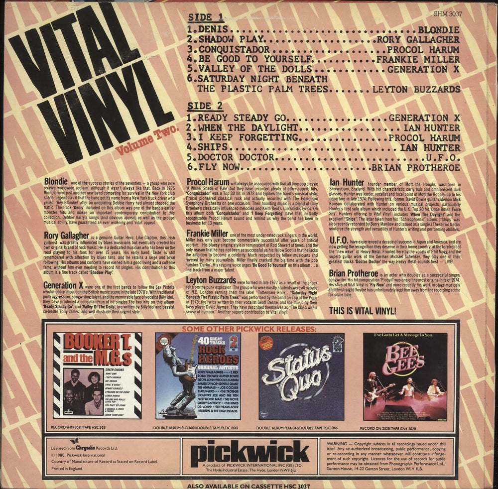 Various-60s & 70s Vital Vinyl Volume Two UK vinyl LP album (LP record)