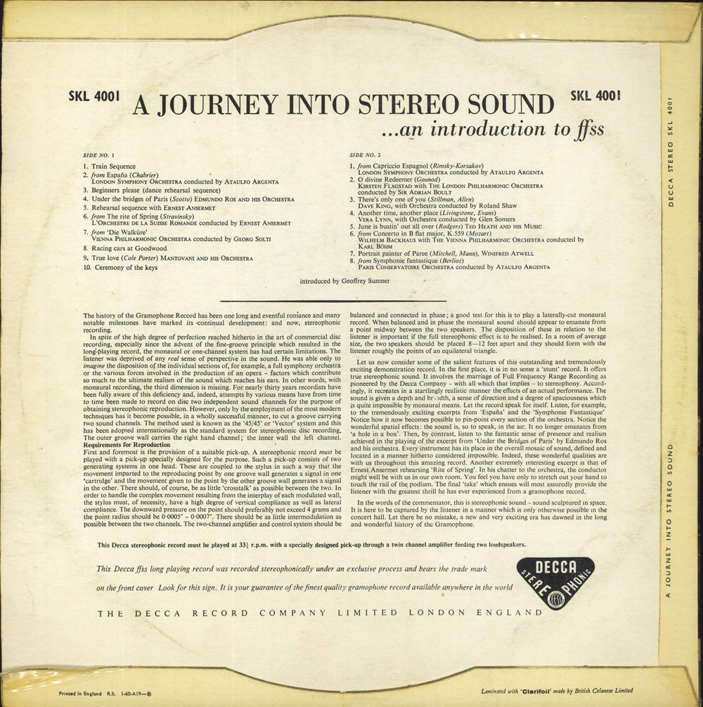 Various Artists A Journey Into Stereo Sound UK vinyl LP album (LP record)