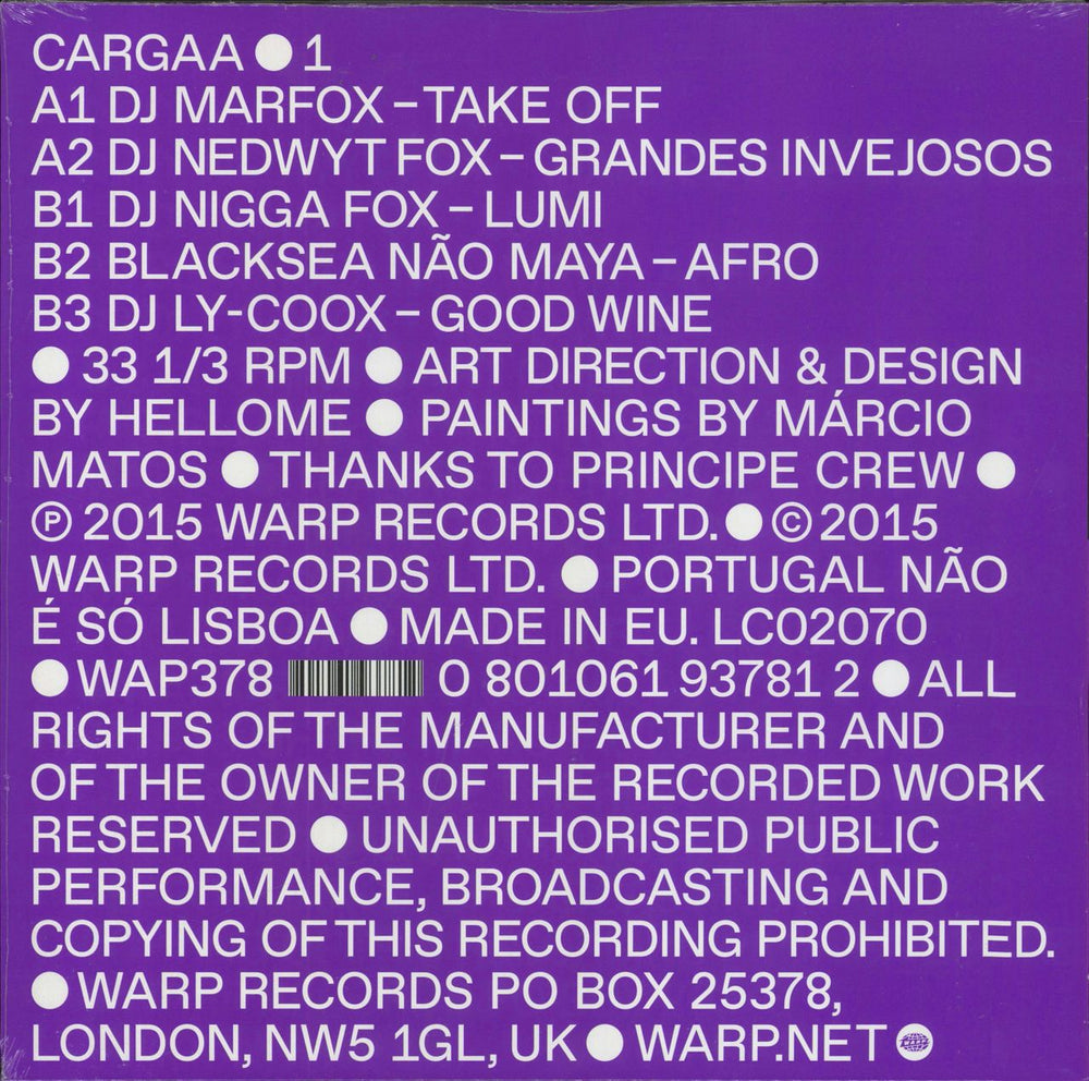 Various Artists Cargaa 1 - Sealed UK 12" vinyl single (12 inch record / Maxi-single) 801061937812