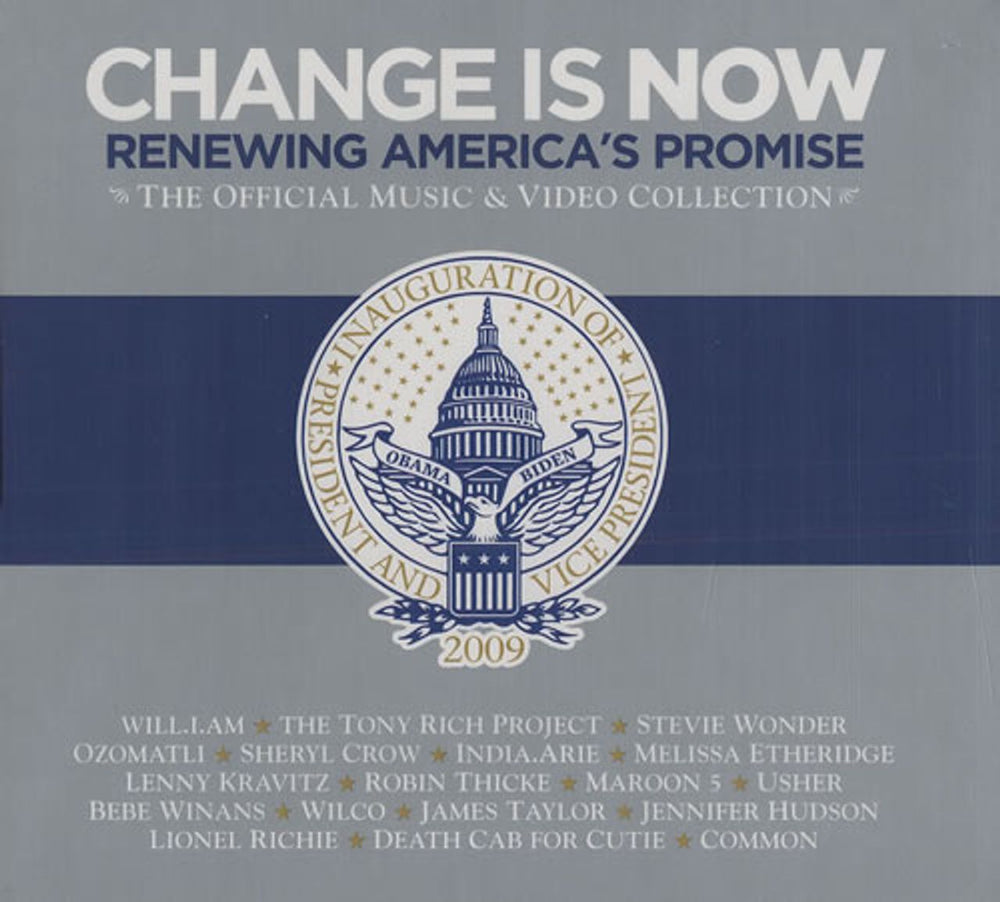 Various Artists Change Is Now: Renewing America's Promise US 2-disc CD/DVD set HBRCD00078