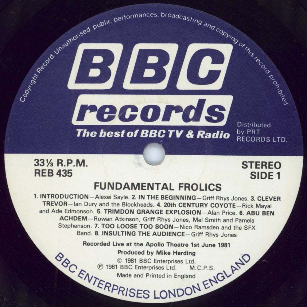 Various Artists Fundamental Frolics UK vinyl LP album (LP record) VARLPFU438282