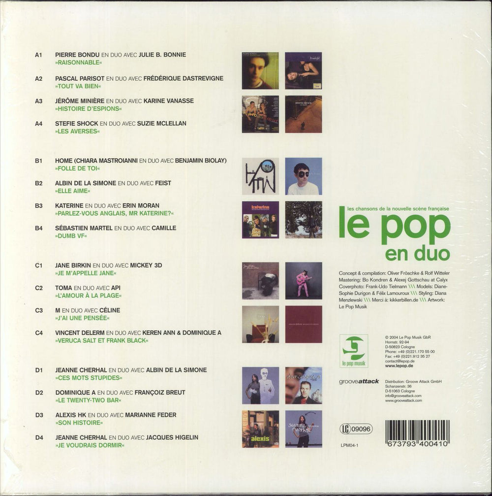 Various Artists Le Pop En Duo (Les Chansons De La Nouvelle Scène Française) German 2-LP vinyl record set (Double LP Album) 673793400410