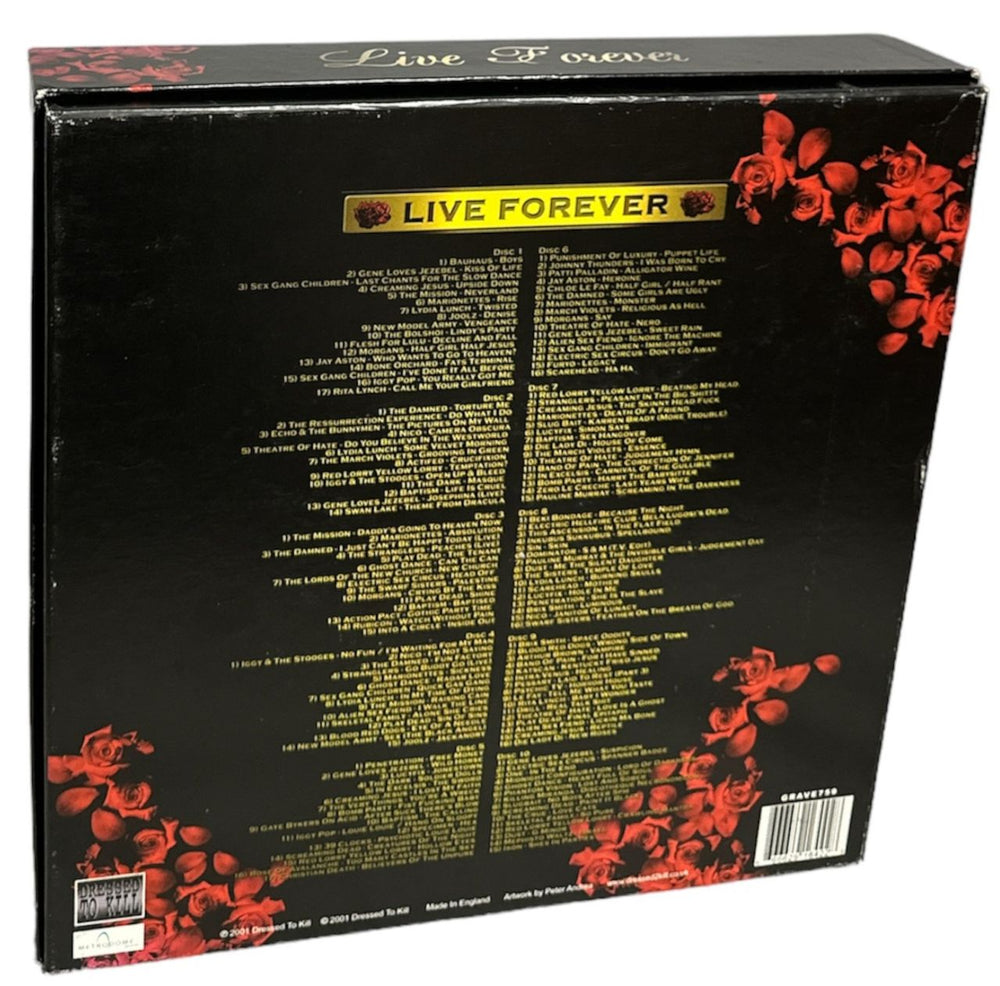 Various Artists Live Forever - The Most Beautiful & Haunting Gothic Collection UK CD Album Box Set 666629164228