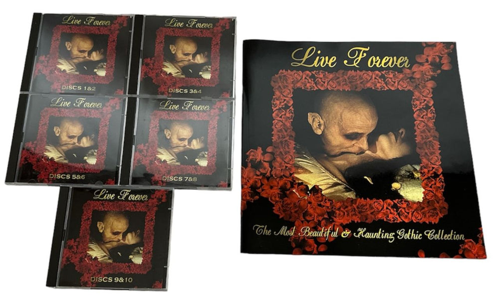 Various Artists Live Forever - The Most Beautiful & Haunting Gothic Collection UK CD Album Box Set VARDXLI821018