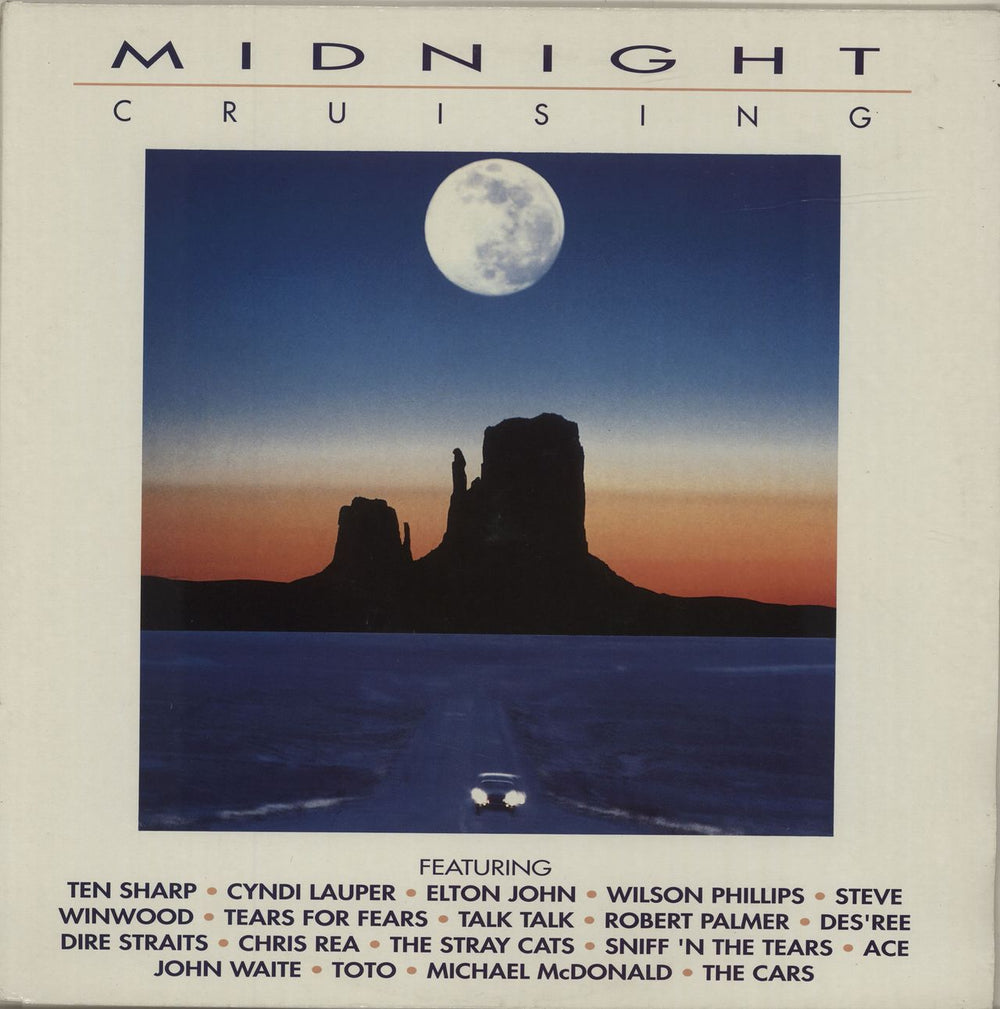 Various Artists Midnight Cruising UK vinyl LP album (LP record) DINTV40