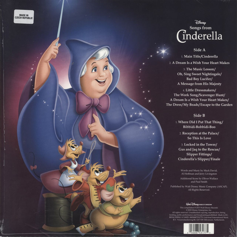 Various Artists Songs from Cinderella - Polished Marble vinyl - Hype Sticker - Sealed UK vinyl LP album (LP record) 050087531775