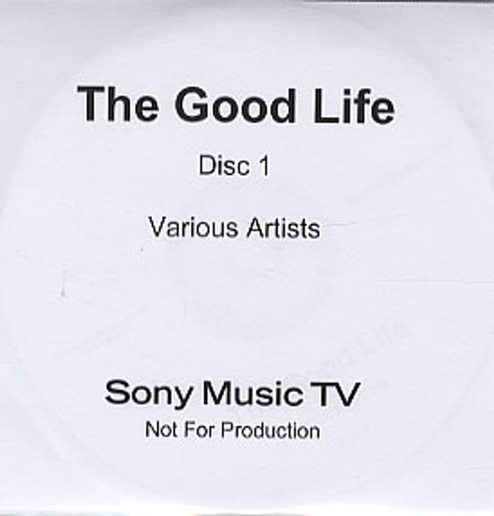 Various Artists The Good Life UK Promo CD-R acetate CD-R ACETATES