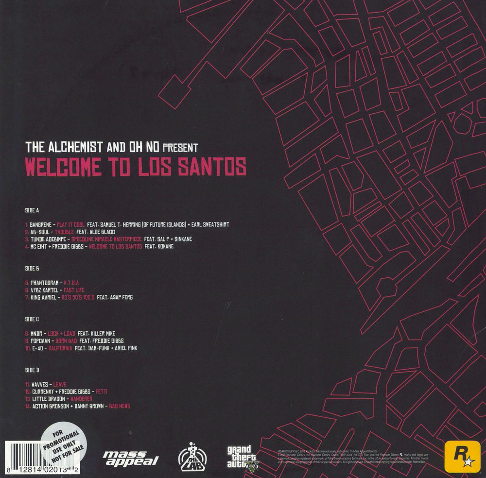 Various Artists Welcome To Los Santos US Promo 2-LP vinyl record set (Double LP Album)