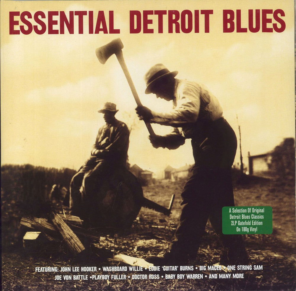 Various-Blues & Gospel Essential Detroit Blues - 180gm UK 2-LP vinyl record set (Double LP Album) NOT2LP162