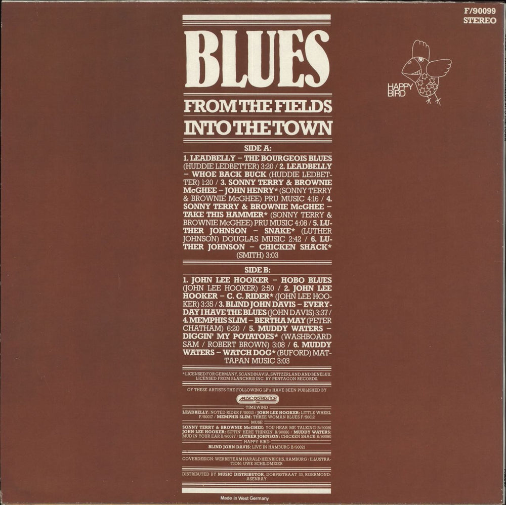 Various-Blues & Gospel From The Fields Into The Town German vinyl LP album (LP record) V-BLPFR710878