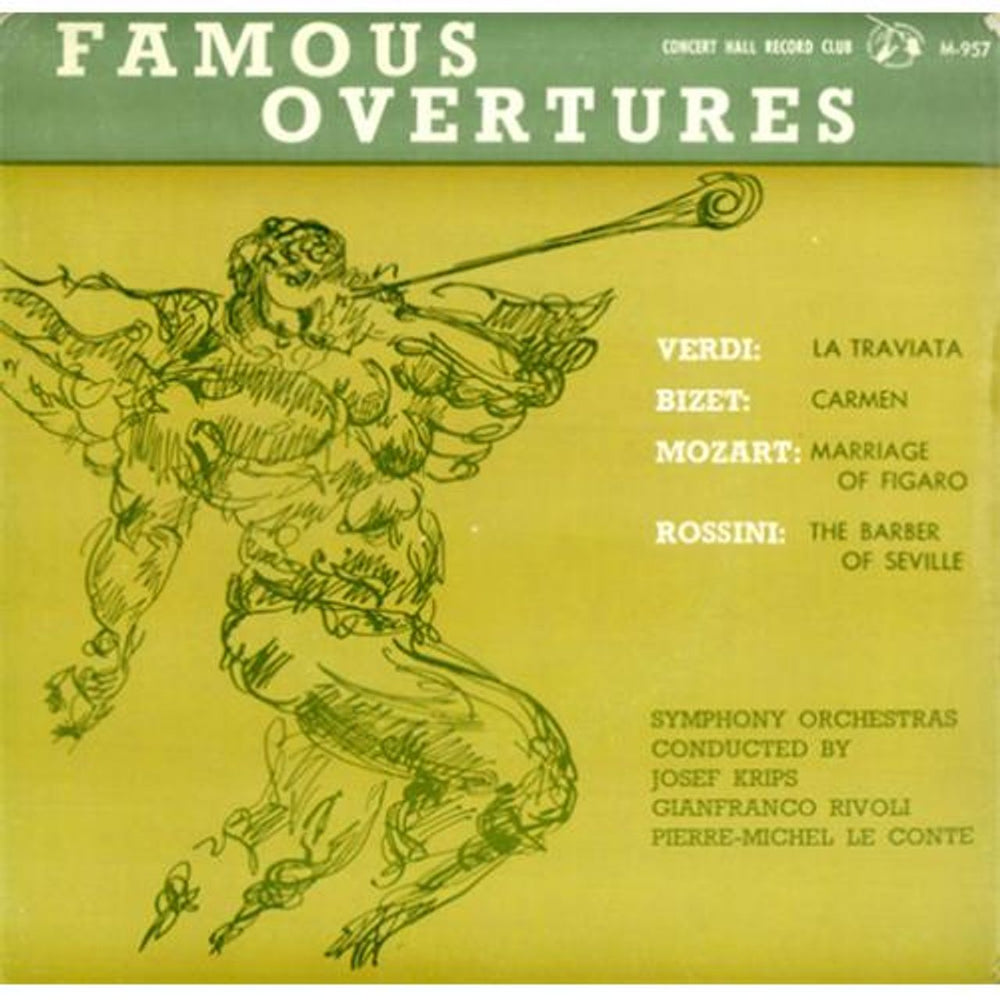 Various-Classical & Orchestral Famous Overtures EP UK 7" vinyl single (7 inch record / 45) M-957