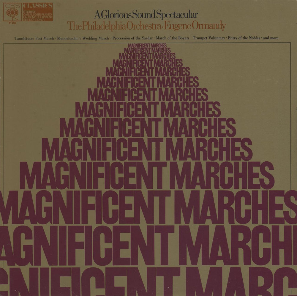 Various-Classical & Orchestral Magnificent Marches UK vinyl LP album (LP record) 61292
